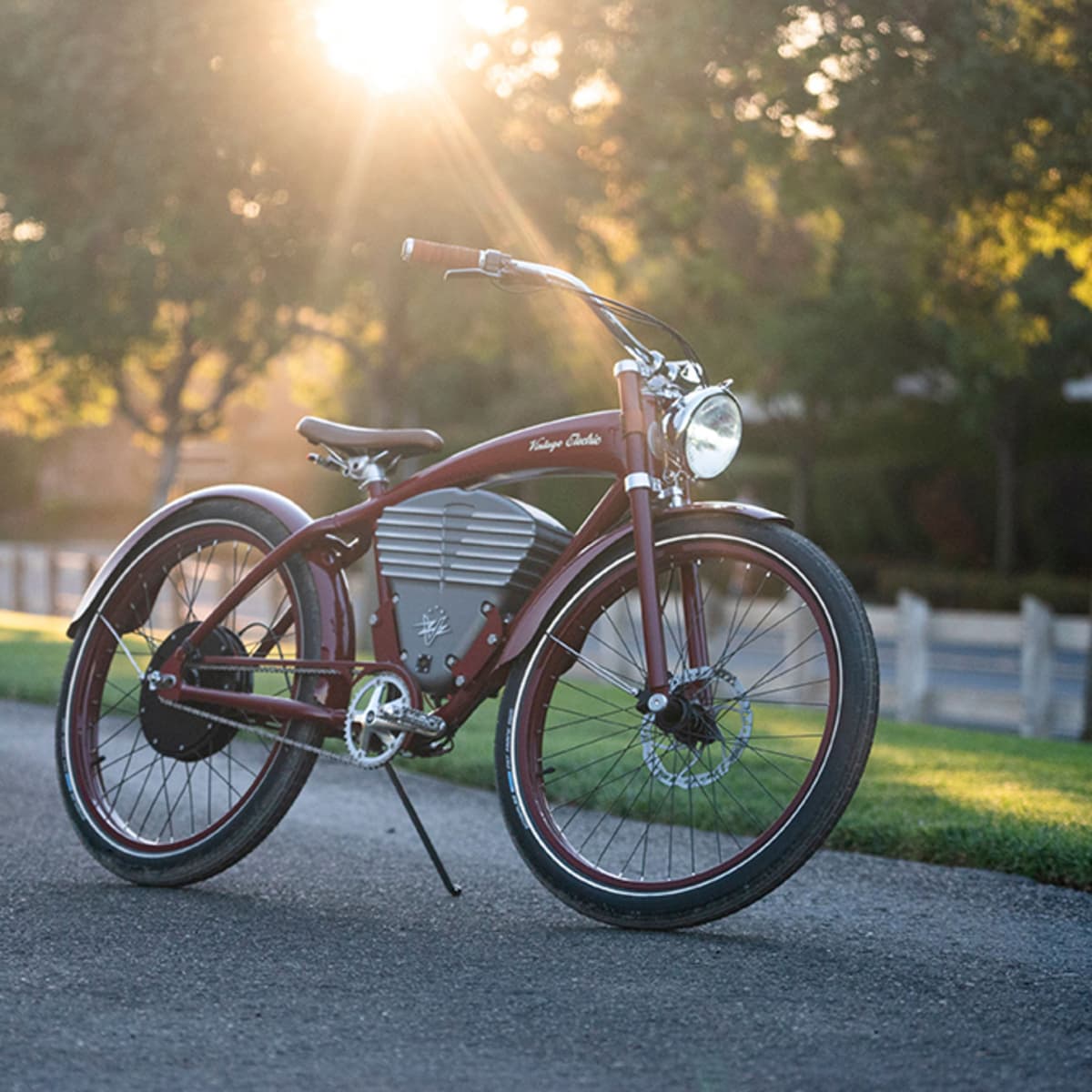Electric vintage bike outlet