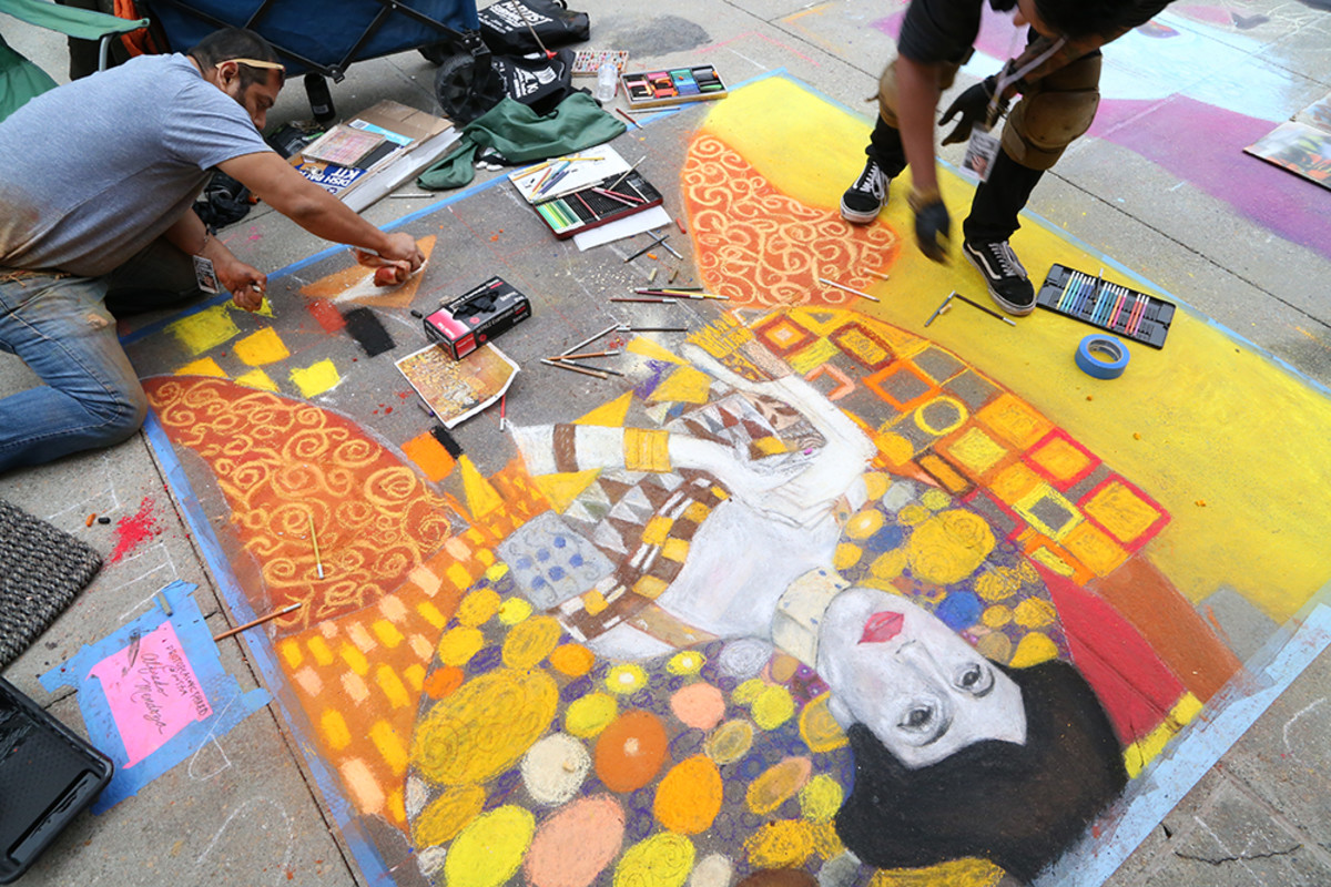 Pasadena Chalk Festival Brings Color To The Community For A Good Cause